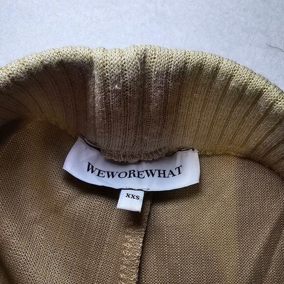 We Wore What Ribbed Flare Pant Oat Size XXS - Picture 6 of 10